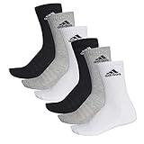 adidas 6 Paar Performance CUSHIONED CREW 3p Tennissocken Sportspocken Unisex, Farbe:032 - grey...