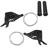 ZUKKA 1 Paar Fahrrad Schalthebel 3x7 21 Gang Schalthebel Bremshebel für Mountainbike, Rennrad, MTB,...