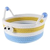 Healvian Kleiner Cartoon Trinket Korb Dekorativer Woven Organizer für Wohnzimmer und Büro für...