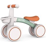 Umatoll Kinder Laufrad ab 1 Jahr, Spielzeug für 12-24 Monate, Baby Lauflernrad mit Korb für Jungen...