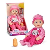 BABY born Anna mit pinken Strampler, weiche 36cm große Babypuppe mit Stoffkörper und Schlafaugen...