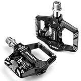 Toptrek SPD, 2 in 1 SPD Pedale/Plattform Pedale, 9/16 Zoll Achse CNC Aluminium Klickpedale,...