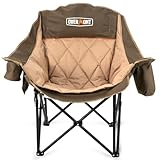 OVERMONT Übergroßer Klappbar Campingstuhl Campingsofa - bis 204KG Belastbar - Faltbar...