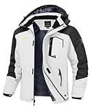 Rdruko Skijacke Herren Warme Winterjacke Gefüttert Verdickt Softshelljacke Wasserdicht...