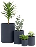 CLP Pflanzkübel groß, 4er Set für außen und innen, Outdoor XXL Blumenkübel rund,...
