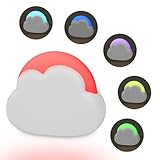 Nachtlicht Kinder Wolke mit 7 Farben Licht Stilllicht Baby Aufladbar Dimmbares LED Nachtischlampe...
