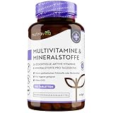 Multivitamin & Mineralstoffe - 365 hochdosierte Tabletten mit Bioaktiv-Formen und Premium-Rohstoffen...