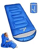 Schlafsack Outdoor - 200×85cm Deckenschlafsack 3-4 Jahreszeiten Camping Sleeping Bag für...