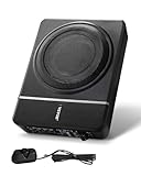 VEVOR Untersitz Auto Subwoofer 240 W schlanker Auto Subwoofer mit Stromversorgung, Subsystem mit...