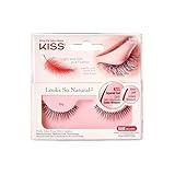 KISS Look So Natural Collection, 1 Paar künstliche Wimpern, Shy, enthält Wimpernkleber