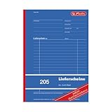 Herlitz 883546 Lieferschein-Buch A5 205 3x40 Blatt, selbstdurchschreibend (Packung mit 2)