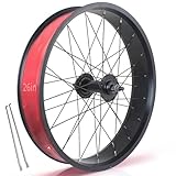 HZXQCVB 20x4.0 Fatbike-Hinterrad 24/26 Zoll Snowbike/Beachbike Radsatz 36x14G Speichen...
