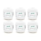 Gründl Wolle Häkelgarn 100 aus 100 % Baumwolle, 6 x 100 g Knäuel, Nadelstärke 1,5 - 2, 6, 100 g...