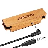 AMUMU SP30 Schallloch-Tonabnehmer Woody Magnetischer Single Coil für Akustikgitarren mit...