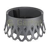 Plastia Grabschale Roseta mit Selbstbewässerung und Wasserüberlauf Friedhof Grab Vase Anthrazit Ø...