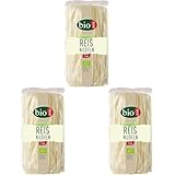 BIOASIA Bio Reisnudeln, asiatische Nudeln aus 100% biologischem Reismehl, glutenfrei und vegan, 1 x...