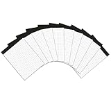 Landre Notizblöcke A6 kariert ohne Deckblatt, 50 Blatt, 10er Pack