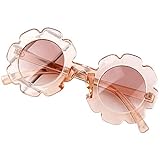 Voberry Sonnenblumen-Sonnenbrille für Kinder Mädchen Jungen niedlich rund Rahmen Brille Kinder...