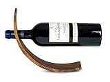 levandeo Weinflaschenhalter Holz Akazie B x T: 28 x 7,5cm Flaschenhalter Weinhalter Geschenkidee...