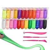 Ton-Set für Kinder, mehrfarbig, lufttrocknender Ton für Kinder, nicht klebriger Teig für...