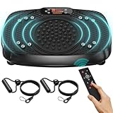 TISSCARE Vibrationsplatte,Rüttelplatte Sport für Zuhause ,Vibro Shaper mit 120 Stufen, 5 Modi &...