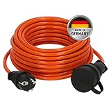 Brennenstuhl BREMAXX Verlängerungskabel (10m Kabel in orange, für den kurzfristigen Einsatz im...