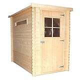 TIMBELA Gartenhaus Holz - Geräteschuppen Holz - Gerätehaus B144xL239xH198 cm/ 2.63 m2...