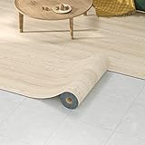Homease PVC Bodenbelag Selbstklebend Verdickt (0.15cm) Holzmaserung Bodenaufkleber mit Textur,...
