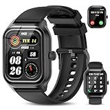 zaisia Smartwatch Damen Herren mit Telefonfunktion, 2.01' Zoll HD-Touchscreen Fitnessuhr mit Pulsuhr...