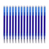 Lamkrtlp Ersatzminen 0,7mm, [15 Stk] Ersatzminen blau 0,7mm Radierbare Tintenroller, thermosensitive...