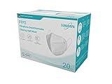 EUROPAPA 20x FFP2 Weiss Masken Atemschutzmaske 5-Lagen Staubschutzmasken hygienisch einzelverpackt...