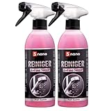 SNANO Badreiniger WC Reiniger 2x500ml Extra stark in Profi Qualität. Reiniger für Dusche, Bad und...