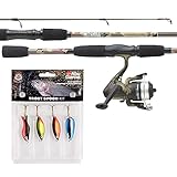 Mitchell 1555890 Tanager Camouflage Angelset bestehend aus Einer Ruten- und Rollencombo mit Schnur...