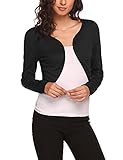 Hotouch Damen Bolero Langarm ELegant Bolerojacke Open Front Kurz Strickjacke Schulterjacke...