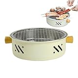 Koreanischer Holzkohle-Grill-Tischgrill, tragbarer antihaftbeschichteter Grill | rauchfreies...