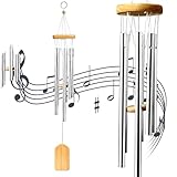 Windspiele, Chimes Metall Wind Chimes Klangspiel 6 Rohre Draußen Windspiele Draußen Heimdekoration...