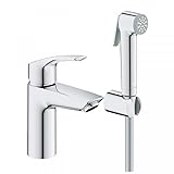 GROHE Eurosmart Einhebelmischer mit Handbrause, Größe S, verchromt, 23124003