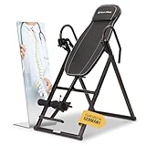 SportPlus Inversionsbank für zuhause, klappbarer Schwerkrafttrainer, Inversion Table mit 4...