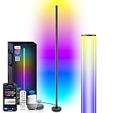 Voneta Led Standleuchte, Smart RGB+IC , Schlafzimmer mit Fernbedienung und APP, Mehrfarbig...