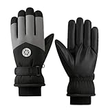 Duyeuau Winterhandschuhe, Thermo-Touchscreens, Skihandschuhe, winddicht, warm, zum Skifahren,...