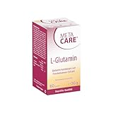 Meta Care L-Glutamin – Vegan – Hochdosiert – Ideal kombiniert mit Biotin und natürlichem...