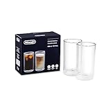 De'Longhi Cold Brew Gläser DLSC325 Doppelwandige Thermogläser, 2er-Set, Spülmaschinengeeignet,...
