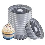 Silikonform für Muffins, Silikon-Backförmchen, Muffin-Backform, Muffinform, wiederverwendbar, 12...