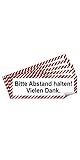 5 Stück Bitte Abstand halten Aufkleber Sticker 21x7,2 cm Diskretion Gebotszeichen mit UV Schutz...