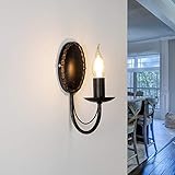 Wandlampe Innen Metall Braun Antik Wohnzimmer Schlafzimmer H:25 E14 max. 60 Watt inkl. Klassisch...