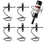 NIZEAMI 6 Stück Wandmontierte Weinregale - Rot Flaschen Display Halter mit Schrauben, Metall...