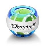 Powerball Lightning Blue, gyroskopischer Handtrainer mit blauem Lichteffekt, transparent-blau, das...