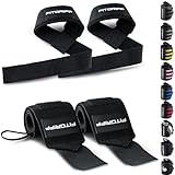 Fitgriff® Handgelenk Bandagen + Zughilfen (2er Set) - für Krafttraining, Fitness, Bodybuilding,...