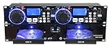 Pronomic CDJ-230 Doppel DJ CD Player mit USB & SD (2-Kanal DJ Desk mit separatem Controller, Pitch...