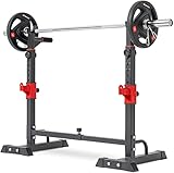 Hop-Sport verstellbare Hantelablage für Langhantel HS-1004L – Squat Rack Kniebeugenständer bis...